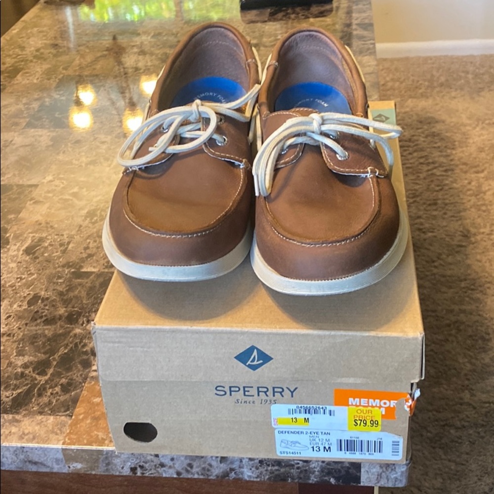 Sperry Defender 2-Eye Tan/Boat Shoe